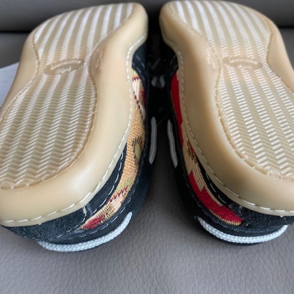 Laurentian Chief moccasin slippers L7 suede leather black aztec inspired - Picture 16 of 16